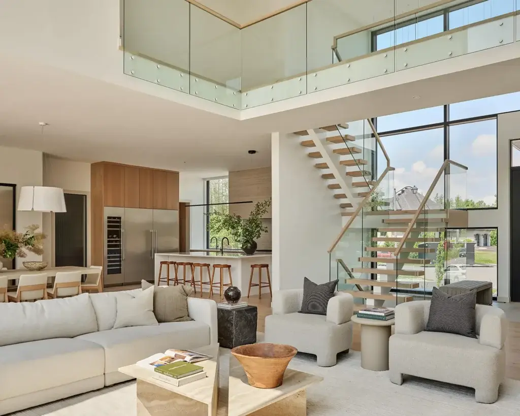 The finished living space of the Strata House project in Ottawa, Ontario