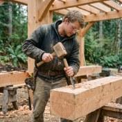 Interior stud framing from a job run by Curtis Byrne