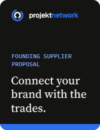 Cover of the Founding Supplier proposal PDF, reading "Connect your brand with the trades"