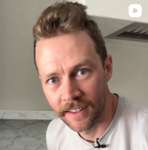Portrait of co-founder Ian MacFayden, taken from a video message to camera