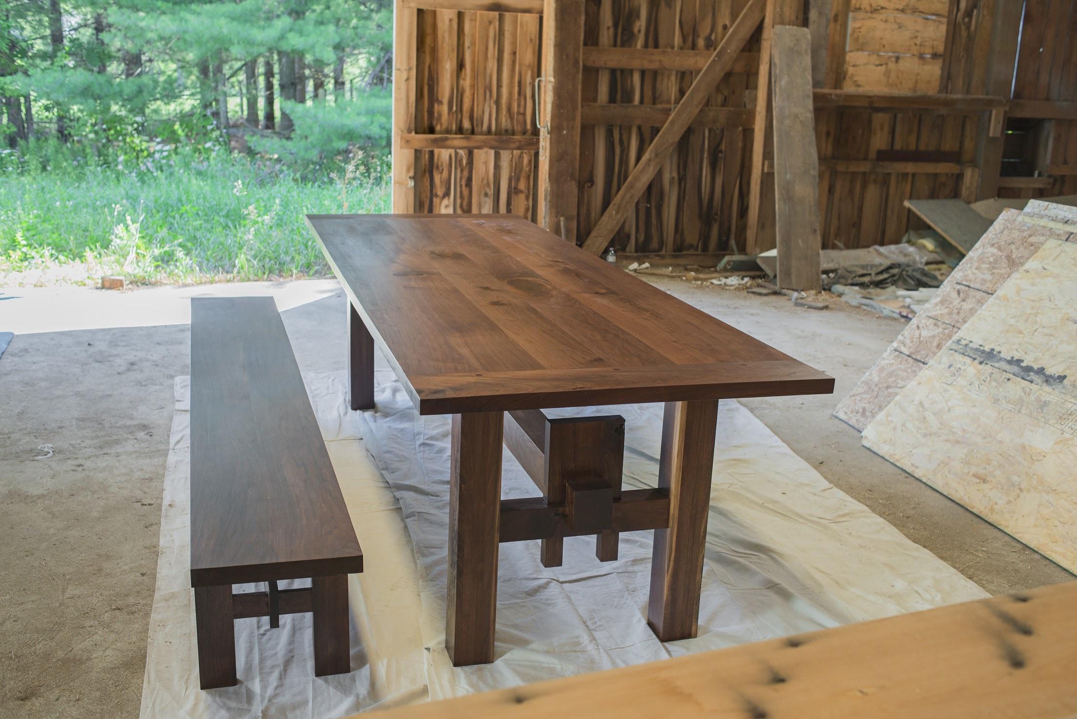 Custom Black Walnut Table