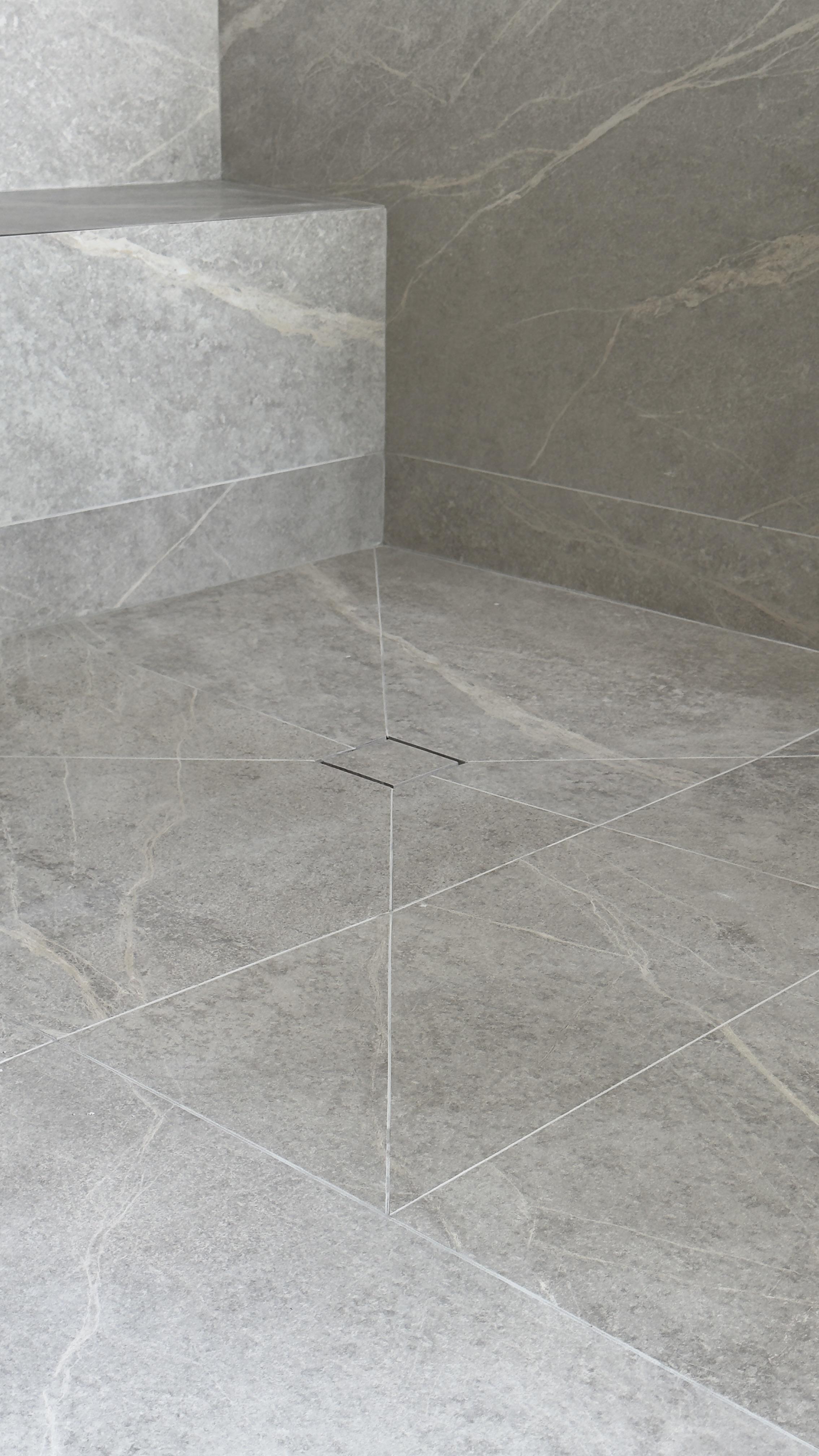 Bathroom tile installation