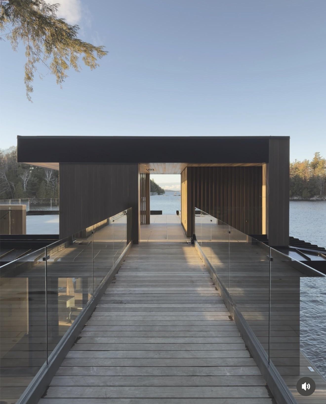 Lake Rosseau boathouse