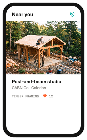 Feed of nearby construction projects