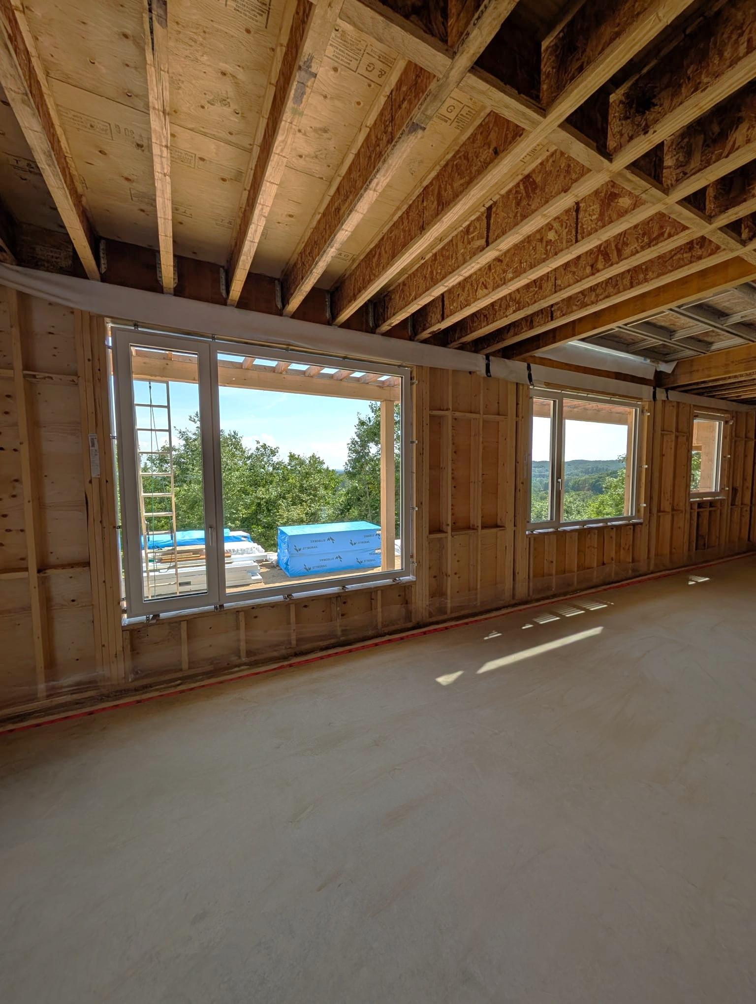 Supplying high-performance windows and doors for a Passive House cottage on top of the mountain in Alcove, QC overlooking the lake