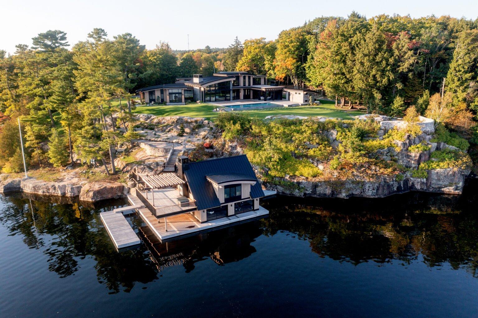 Lake Rosseau cliff project